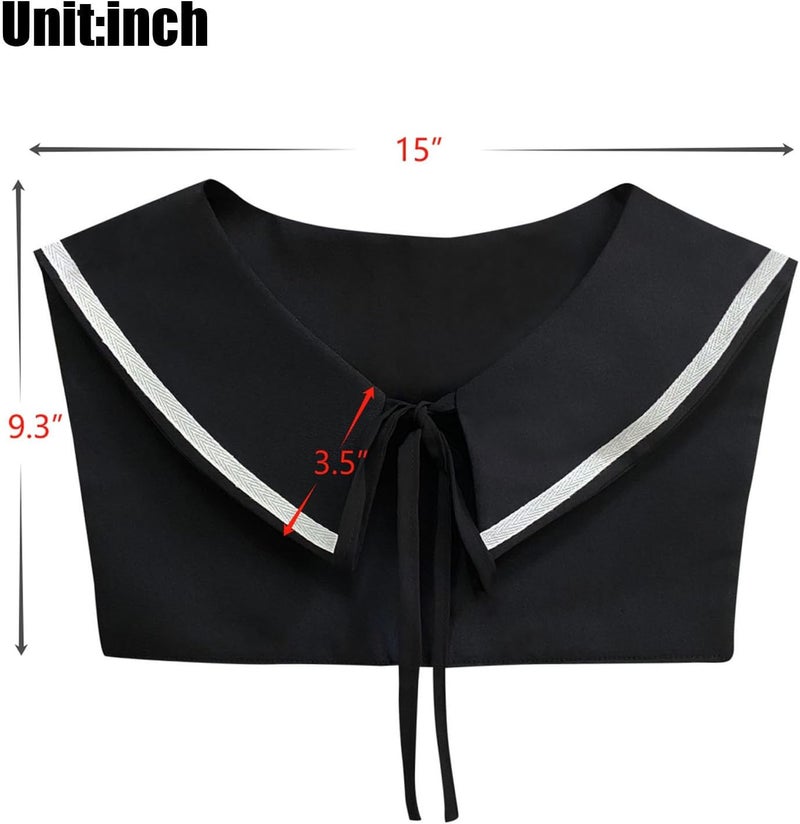 HoosaiyWoo Store Sailor Collars Scarf for Women Top Fake Collar Necklaces Costume Shawl wraps Match Sweater Shirt Dress and T-shirt - Image 5